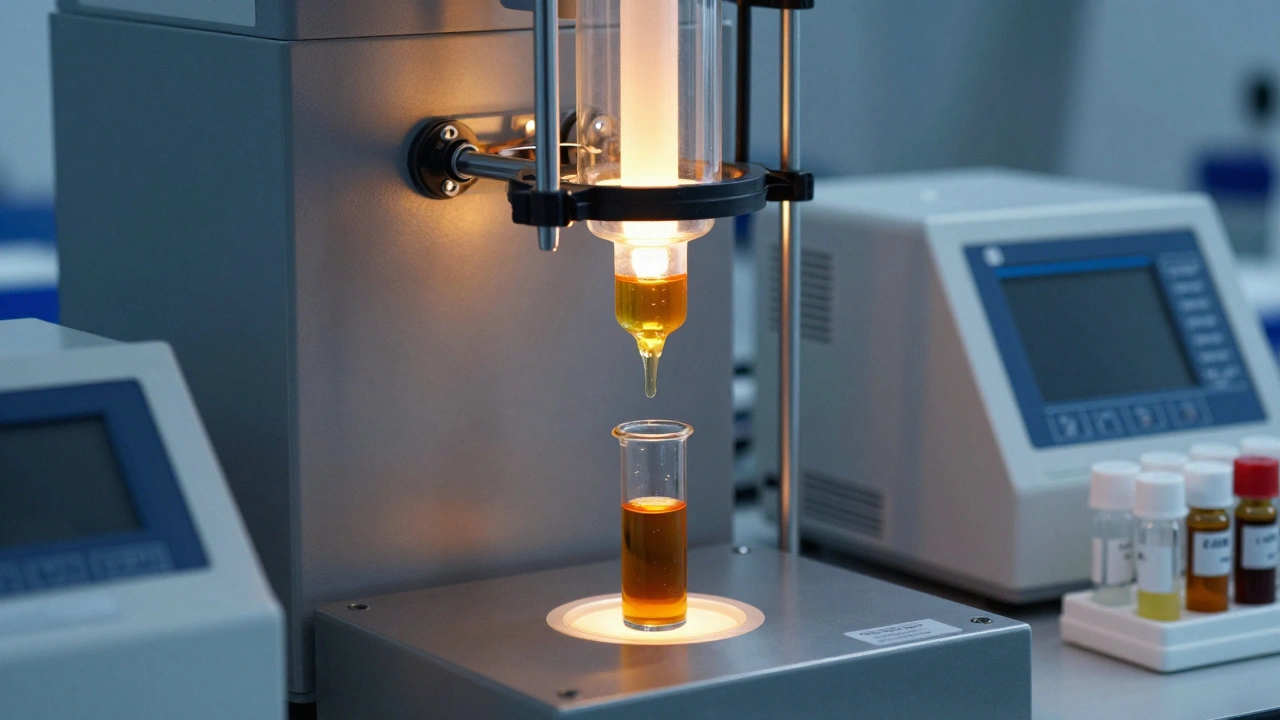 Laboratorní extrakce CBG pomocí superkritického CO2.