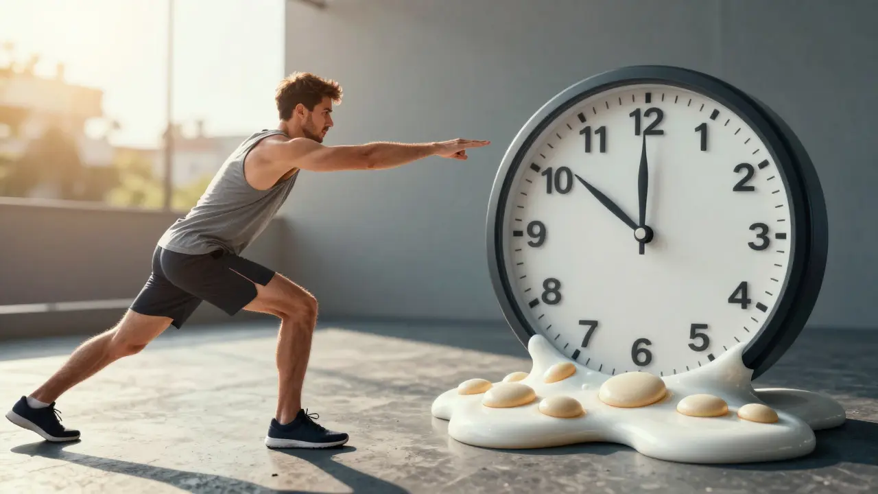 Konceptuální obraz metabolismu a doby detekce látek v těle