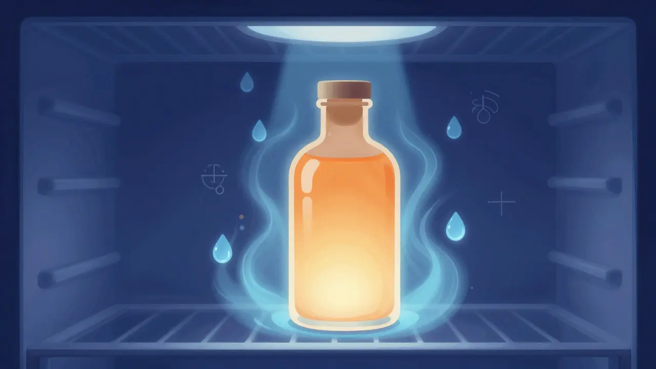 Abstraktní ilustrace ochrany produktu před vlhkostí a teplem