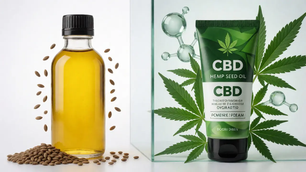Porovnání konopného semenného oleje a účinného CBD krému