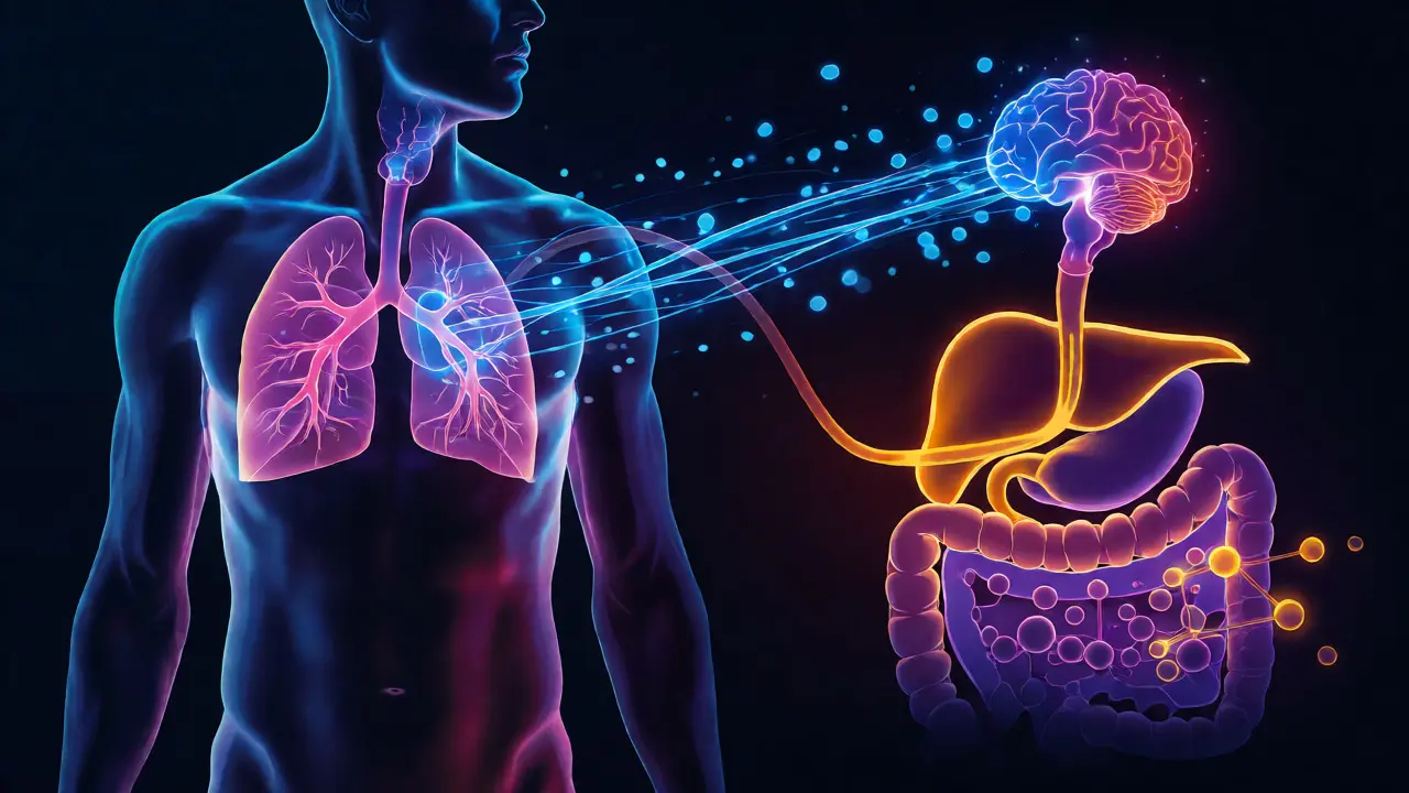 Ilustrace metabolických drah kanabinoidů v těle